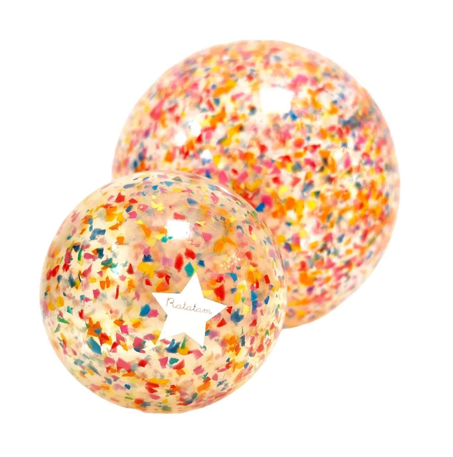 Ballon confetti mutltico 10 cm Ratatam