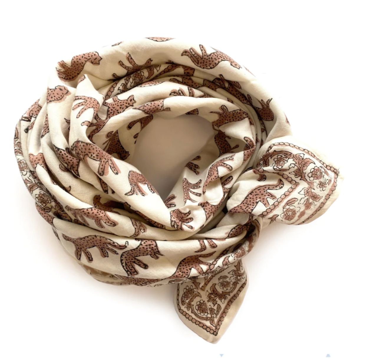 Grand foulard Latika Bengale beige Apaches Collection